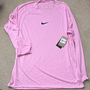 Nike Men's Long Sleeve Shirt in Light Pink